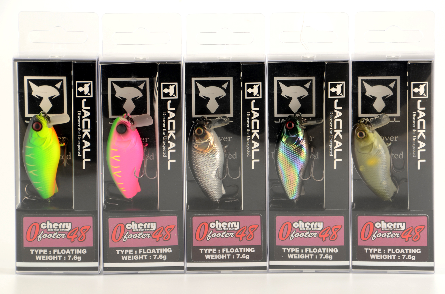 Воблер Jackall Cherry 0 Footer 48 дл. 4.8 см, глуб.-поверх., 7.6 гр., floating, цв. dragon fruit mat