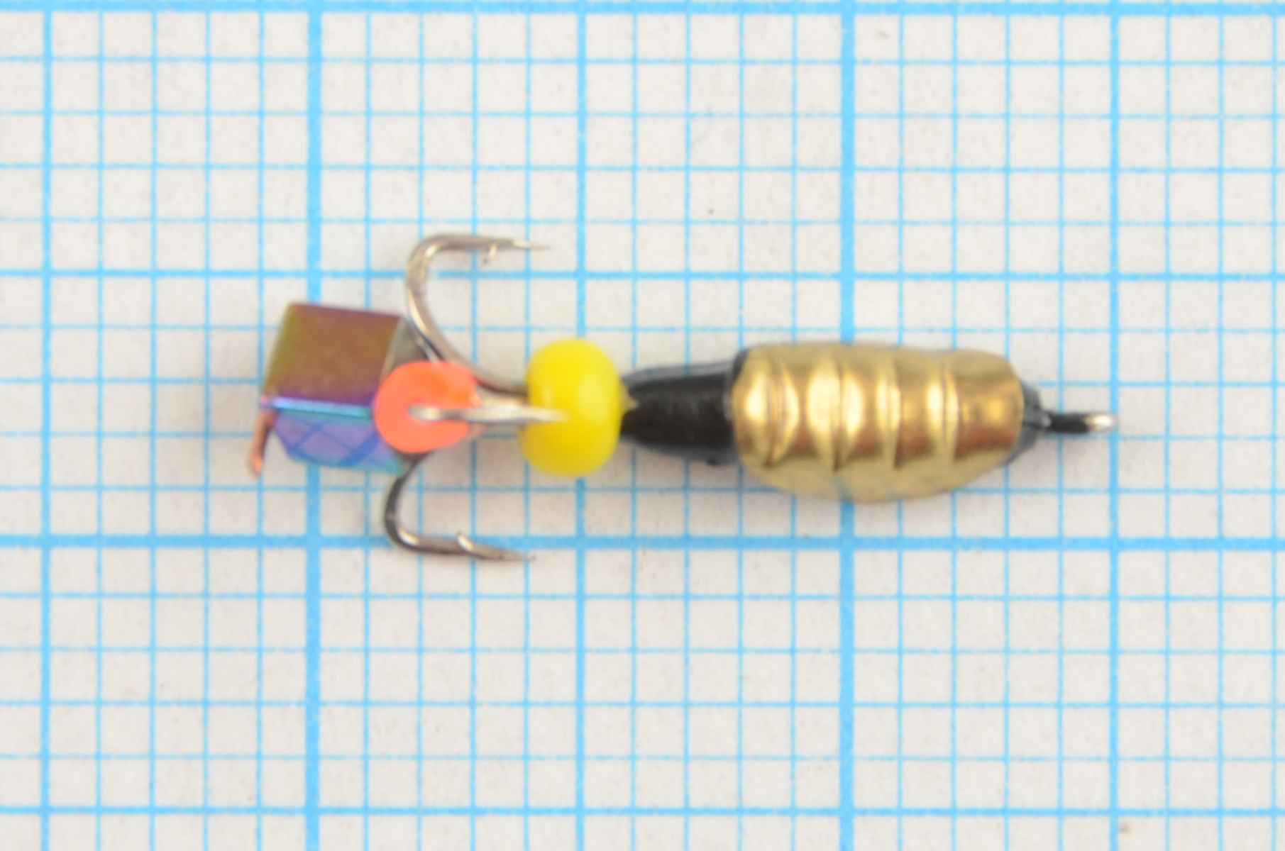 Мормышка Мир Вольфрама Черт Хамелеон кубик подвесной с коронкой д. 2 мм