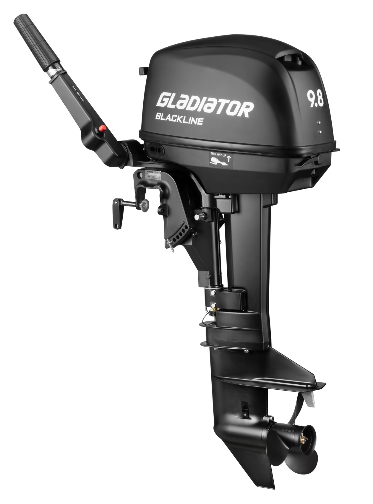Лодочный мотор 2-х тактный Gladiator G9.8FHS New BlackLine