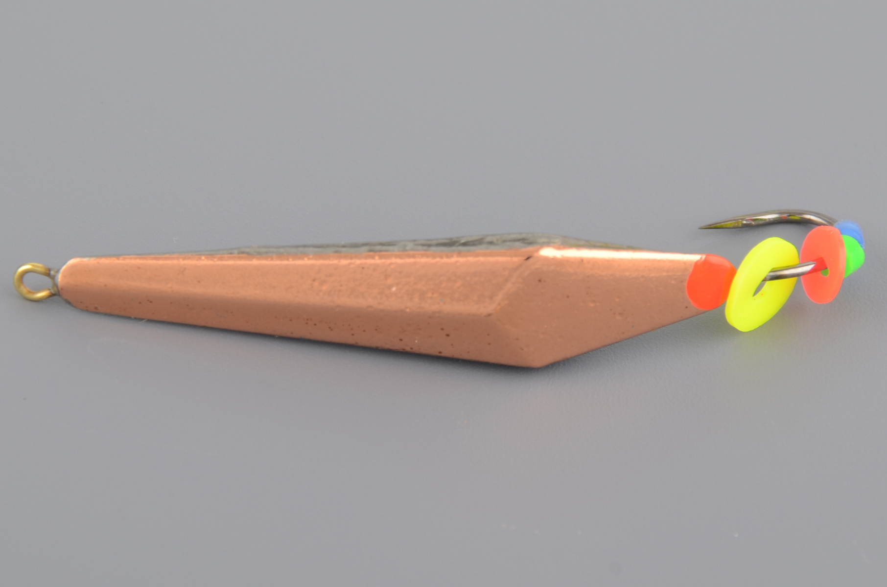 Блесна зимняя Пирс Мастер Сказка-Демон 4,2гр Медь с крылом рыбий глаз