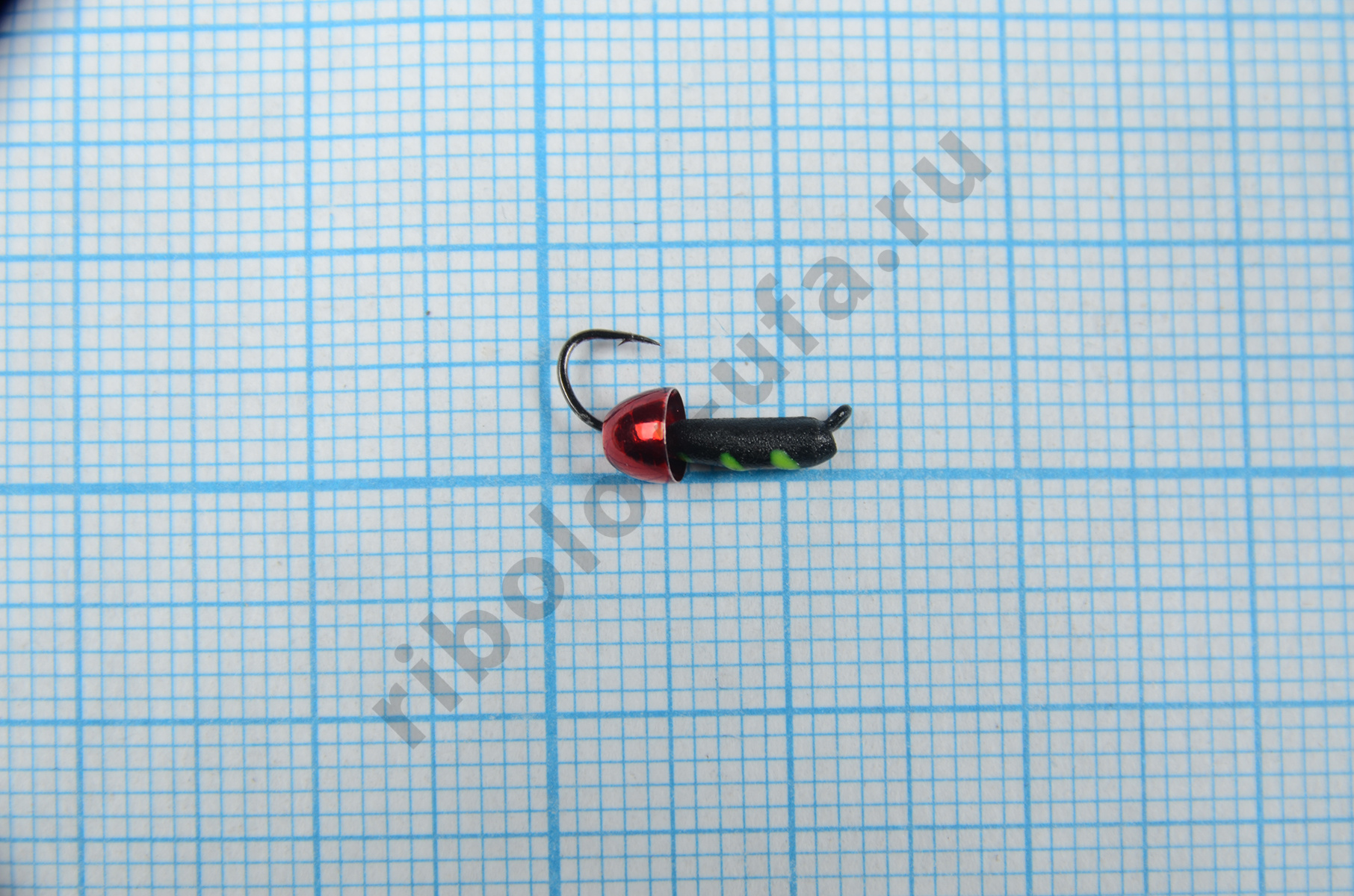 Мормышка Владимирский вольфрам Гвоздик с латунным колокольчиком Metallic Red 2мм 0,5г