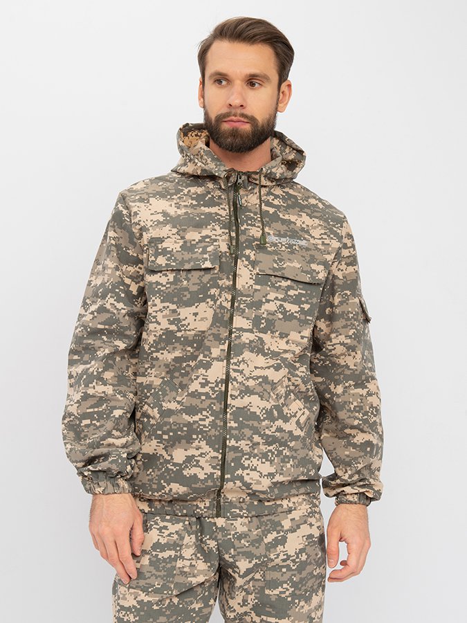 Костюм летний Стрелок ткань Сорочка цвет 128/2 (светлый пиксель) (Размер: 48-50, Рост: 170-176)