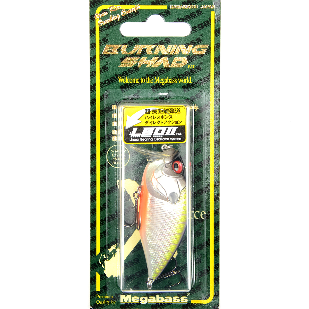 Воблер Megabass O.R.C Burning Shad 58F 58мм 10.6гр 0,0-0,8м цв. PM Mirage Tiger 551536