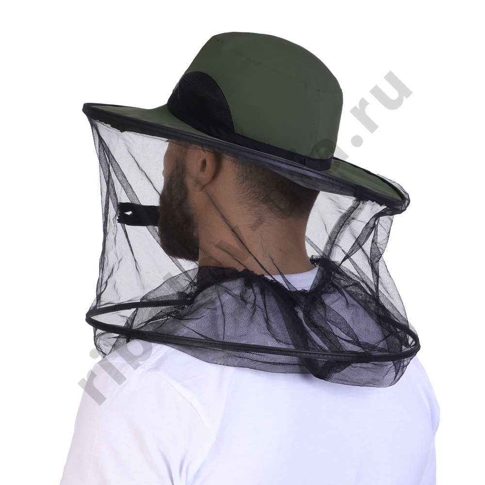 Шляпа Aquatic антимоскитная складная КА-19Х (цвет: хаки; UPF50+)
