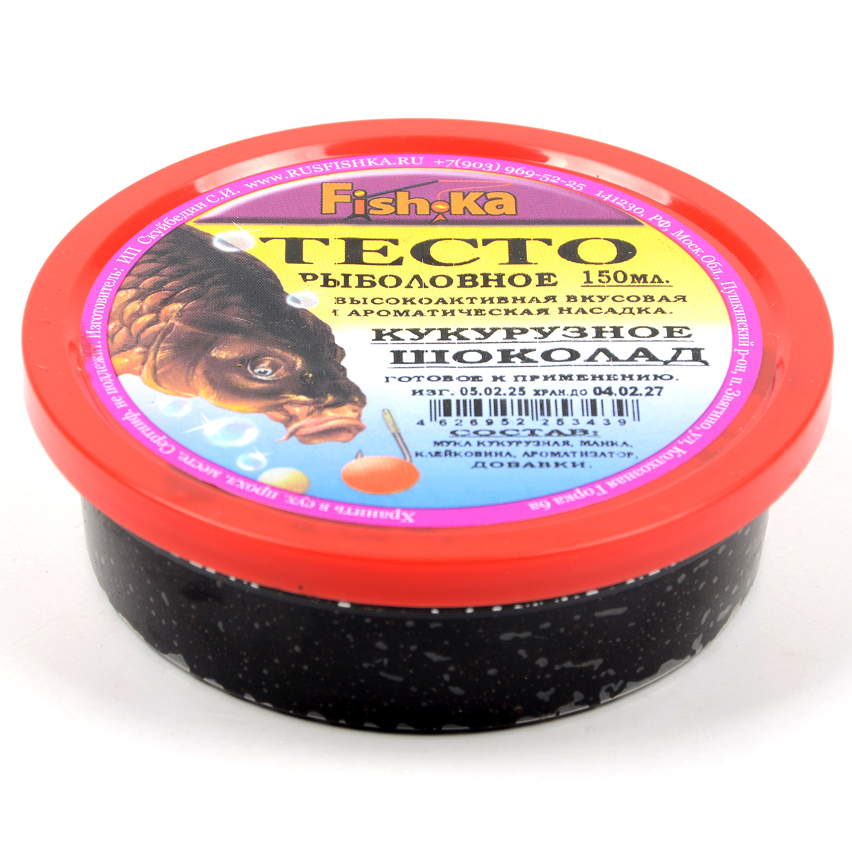 Тесто готовое Fish.ka Кукурузное Шоколад 150мл