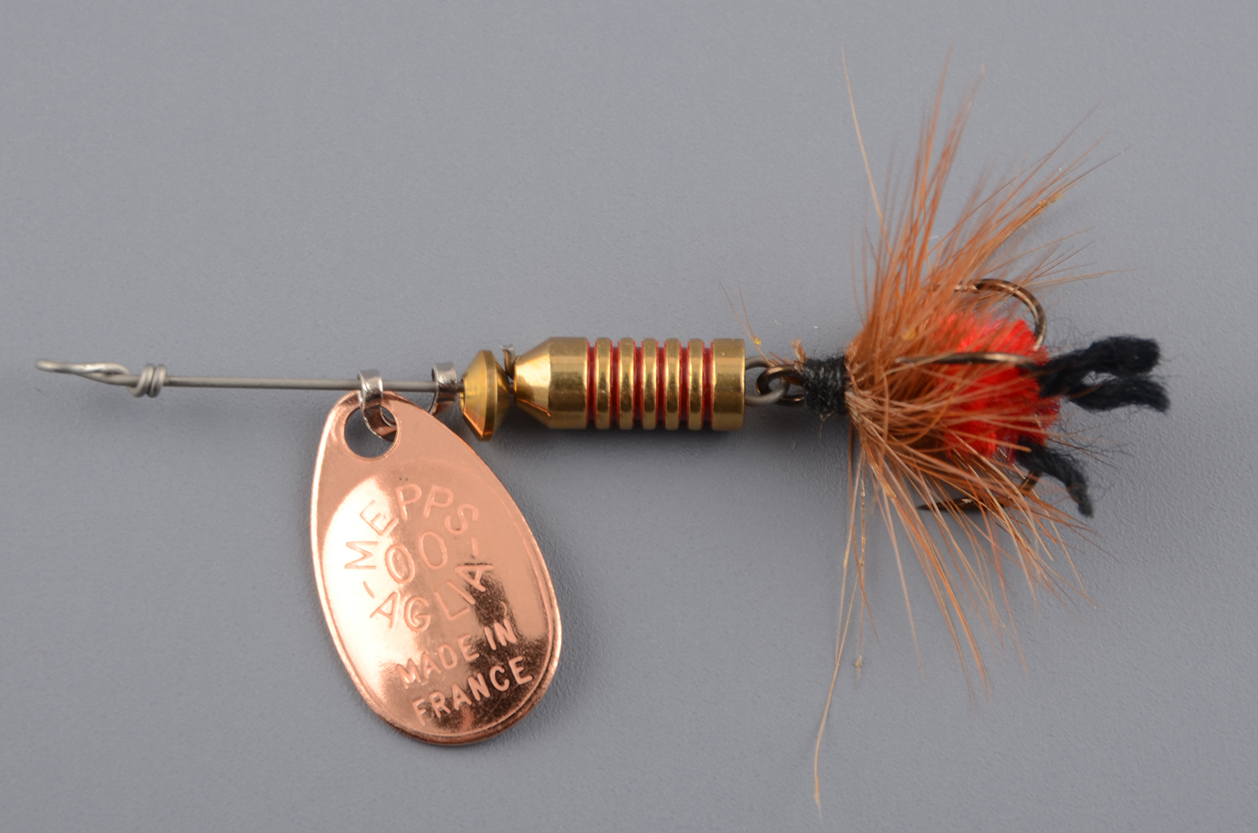 Блесна Mepps Aglia Mouche Rouge № 00, медь (1,5гр)