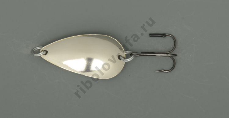 Блесна Бубнов колеблющаяся Ложка-классика 15 гр. жел/бел