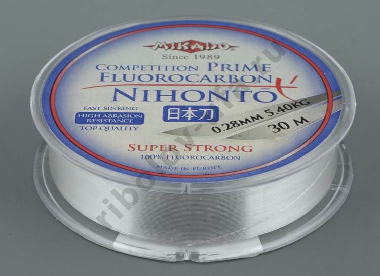 Леска Mikado Nihonto Fluorocarbon Prime 0.28 мм, 30м
