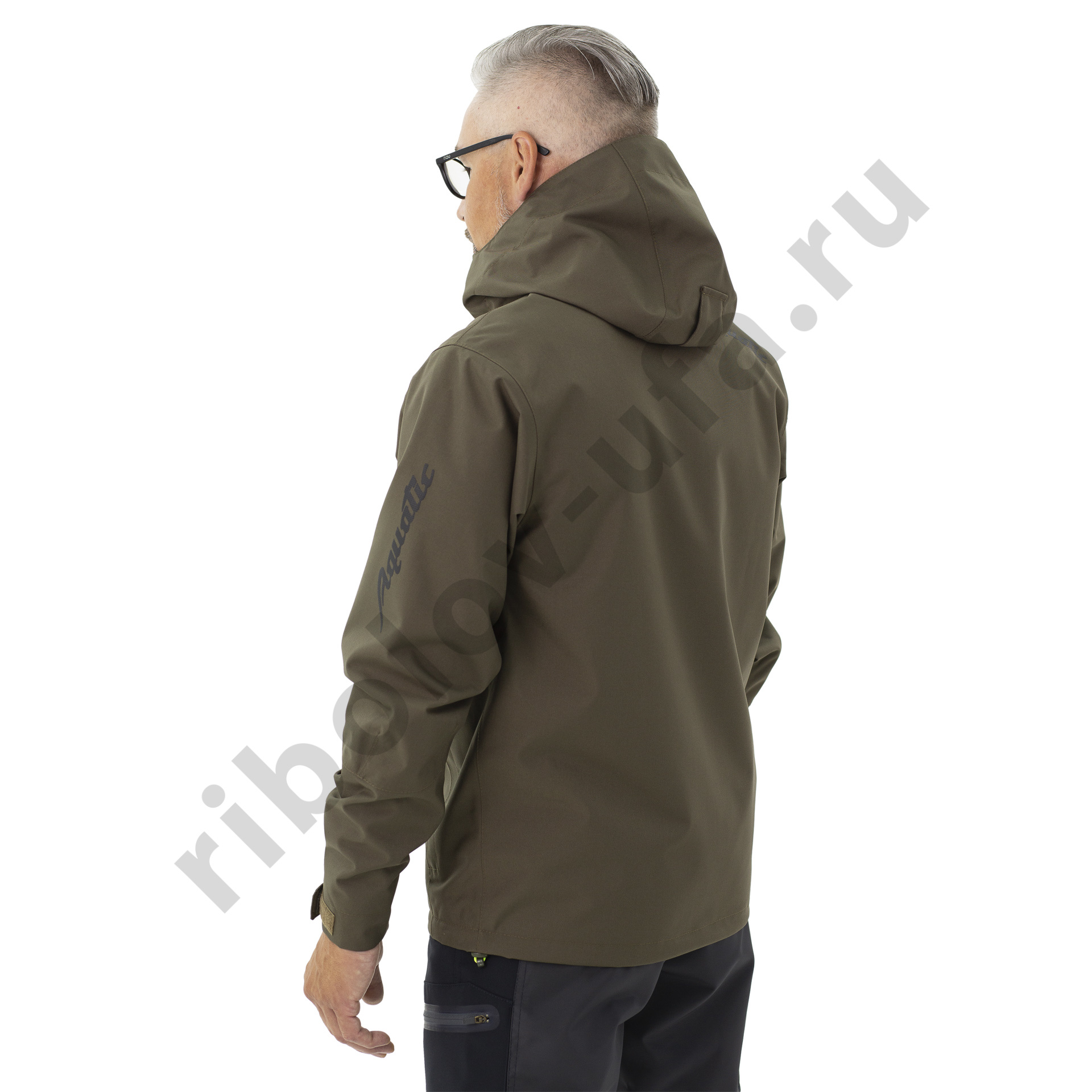 Куртка Aquatic КД-02Х от дождя (цвет хаки, ткань мембрана 10000/10000) р. 52-54
