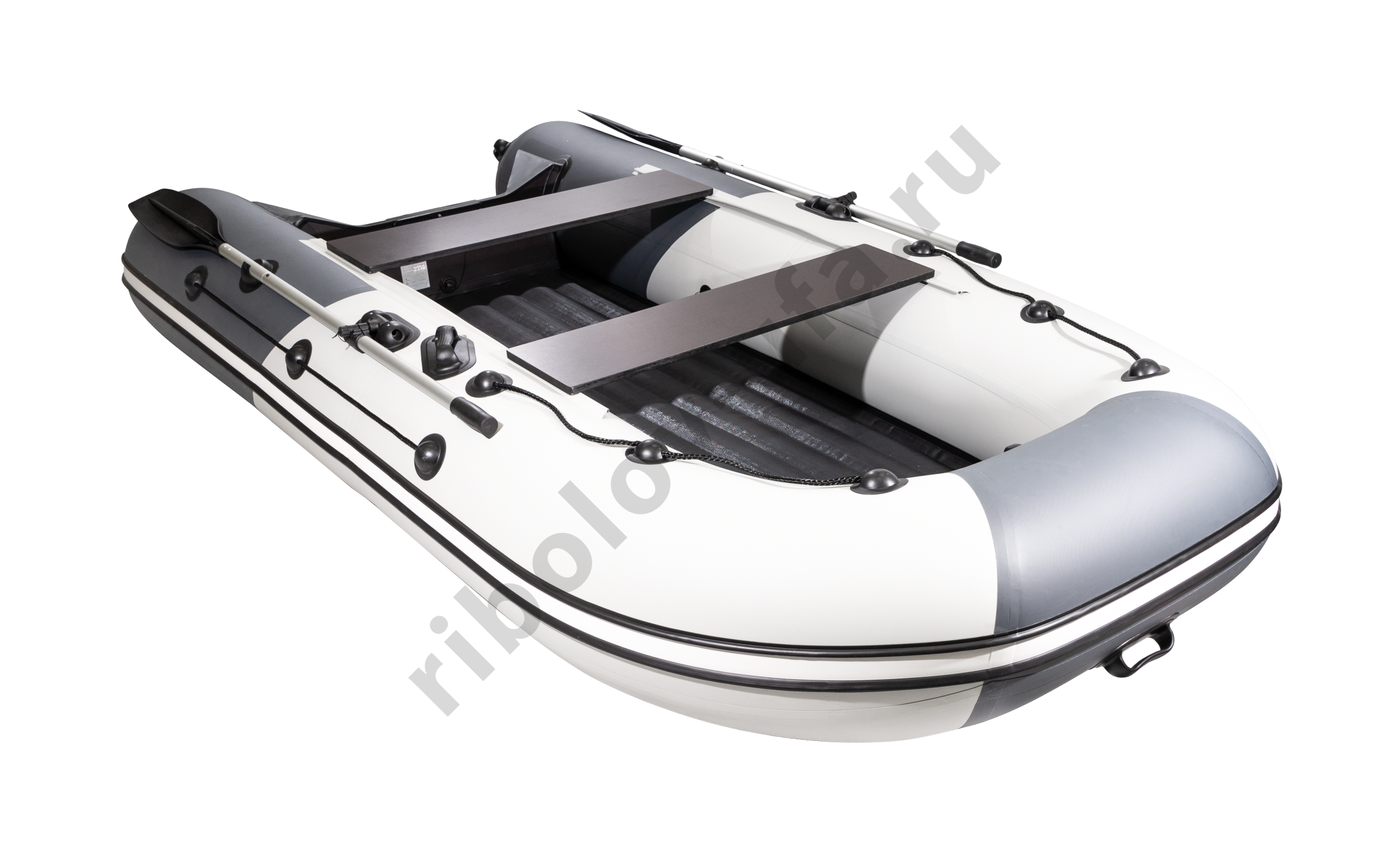 Лодка Ривьера Компакт 3200 НДНД комби светло-серый/графит