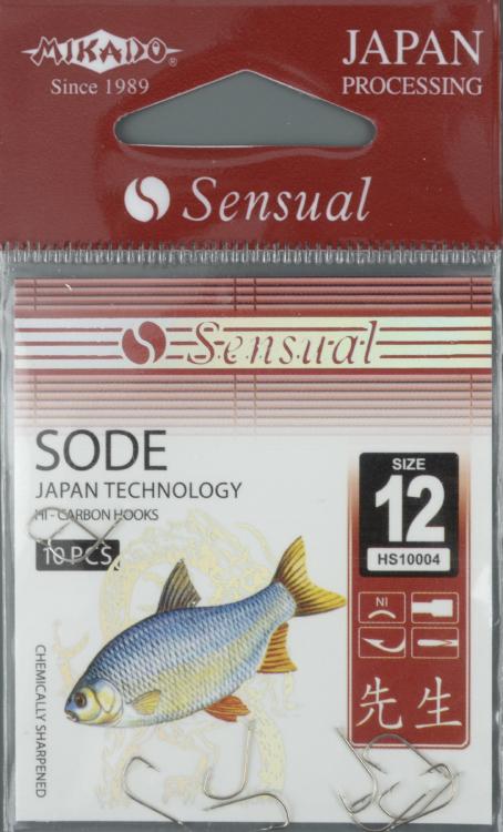Крючки Mikado - Sensual - Sode № 12 BN (фас.=10уп.)