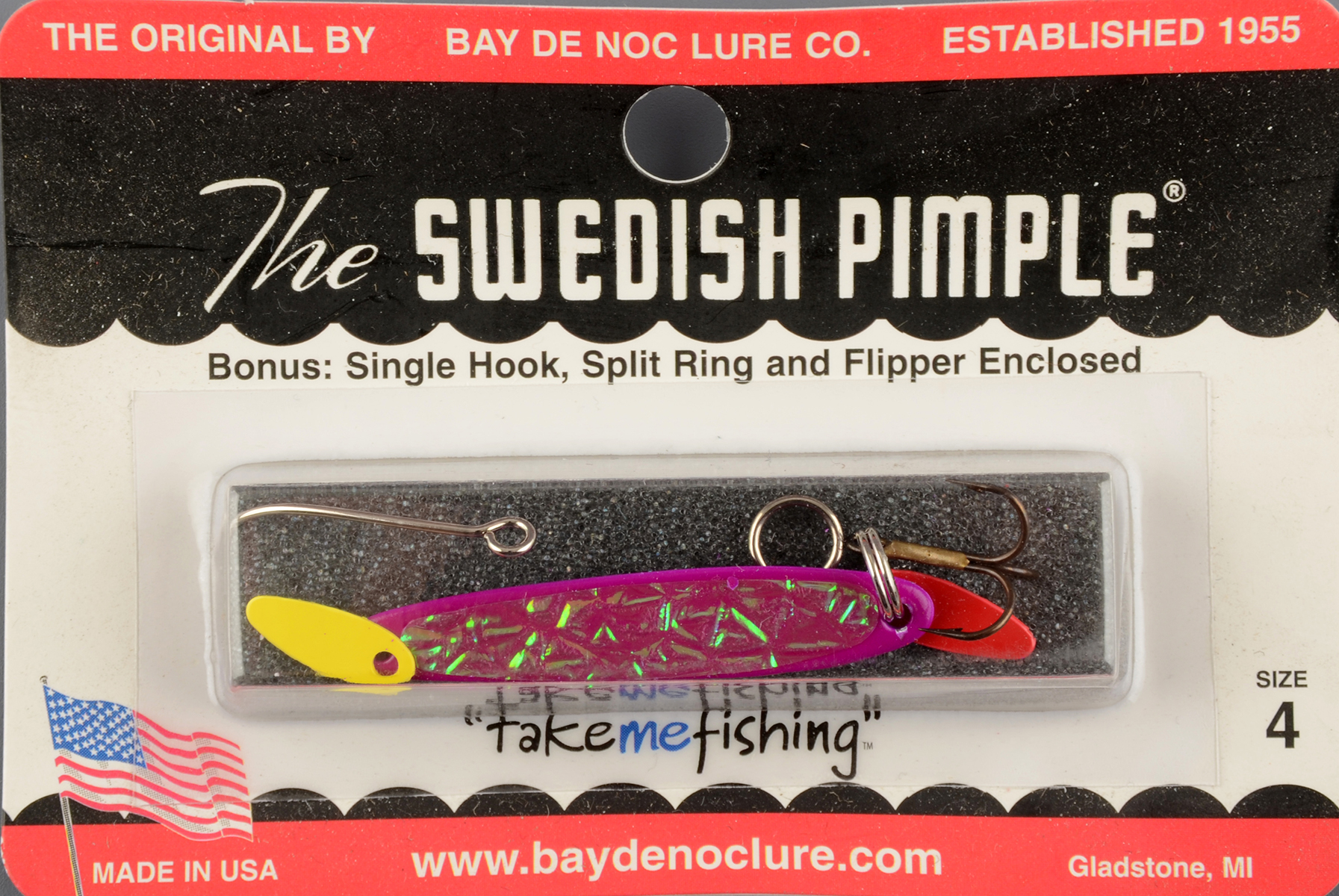 Блесна Swedish Pimple Ice №4 Violet Ice