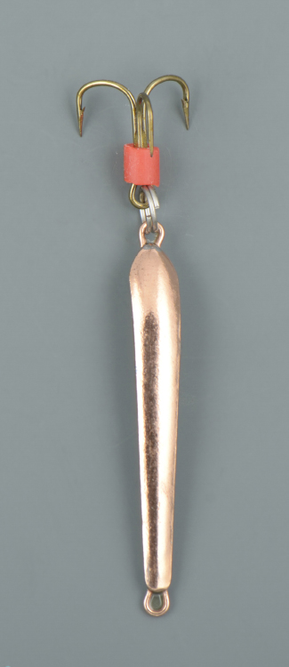 Блесна зимняя Пирс Гвоздик малый 1,6 гр, медь, с тройником