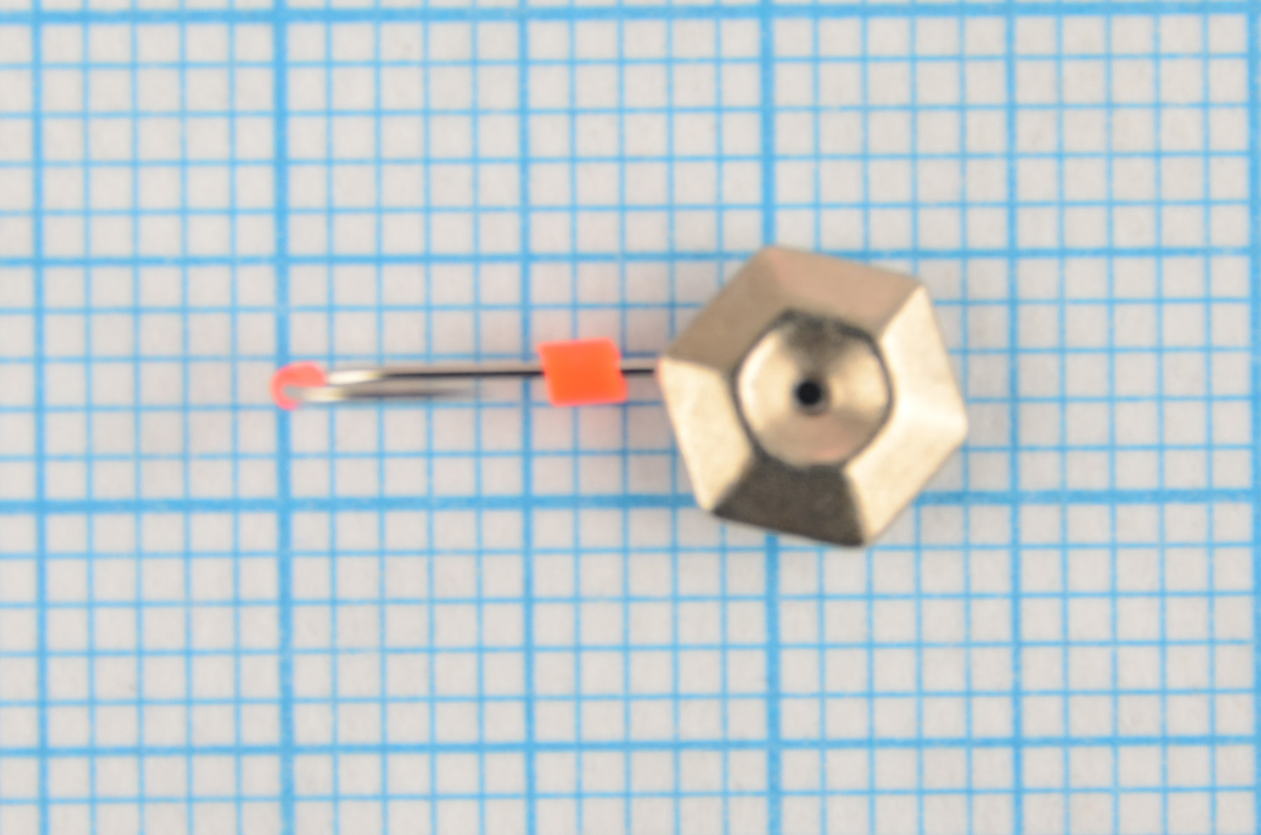 Мормышка Пирс Мастер свинцовая паяная Кристалл+глаз 4,5мм 0,45гр цв. нейзильбер