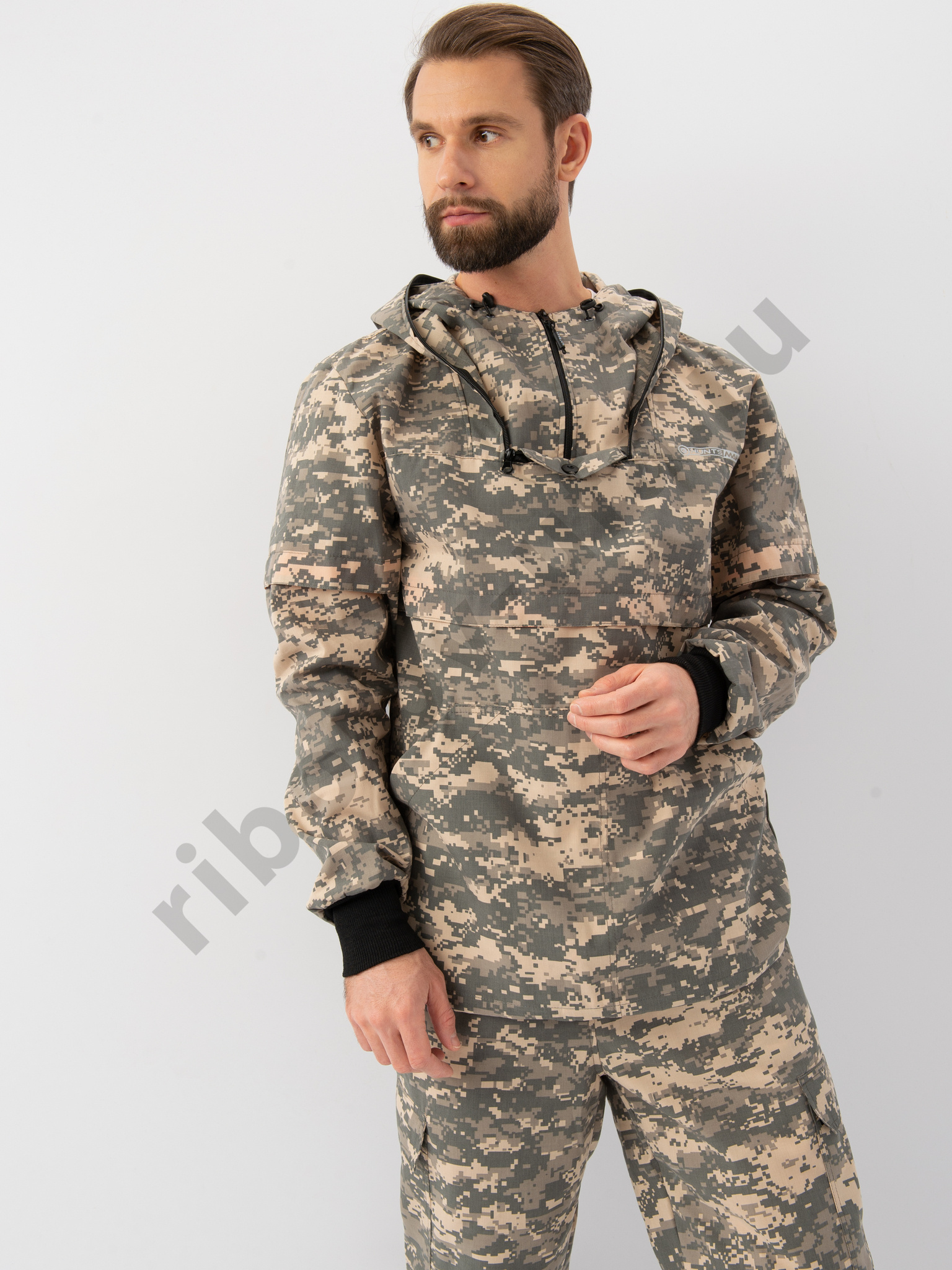 Костюм летний Антигнус-Люкс ткань Сорочка цвет 128/2 (светлый пиксель) Размер: 52-54, Рост: 182-188