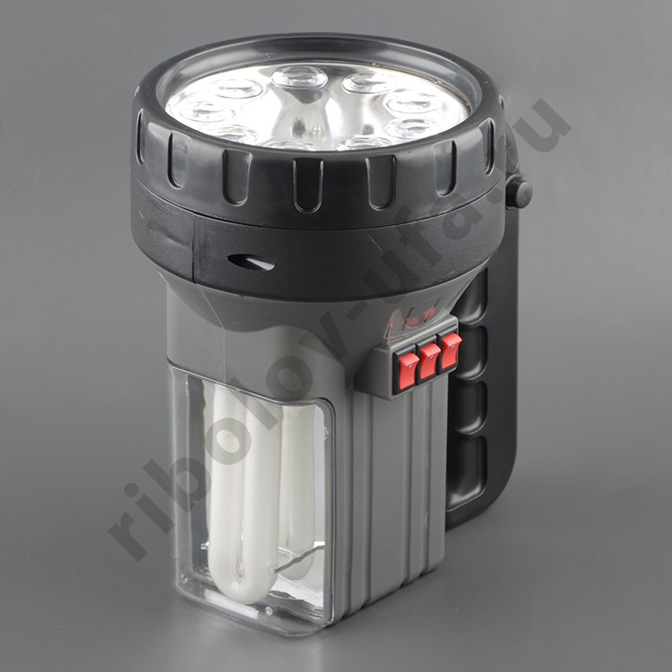 Фонарь Era прожектор (акк. 6V 2.5Ah) 9 св/д + гал. H3 10W + люм. 7W 2G7сер./пластик, автоЗУ, ремень