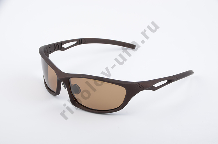Очки No name поляризац (с чехлом и салфеткой) коричн./коричн./пласт. (3056)
