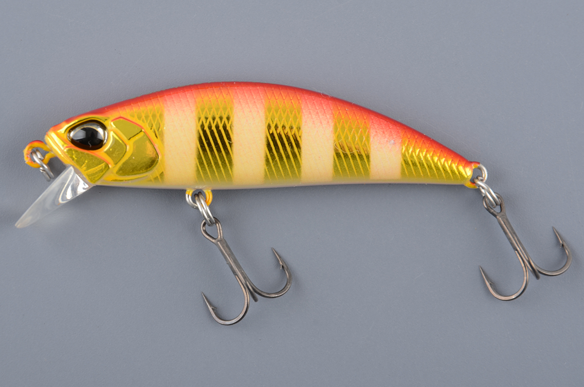 Воблер Duo Spearhead Ryuki 50S, 50mm., 4.5g., тонущ., # UV Red Gold Zebra Glow ASA4091
