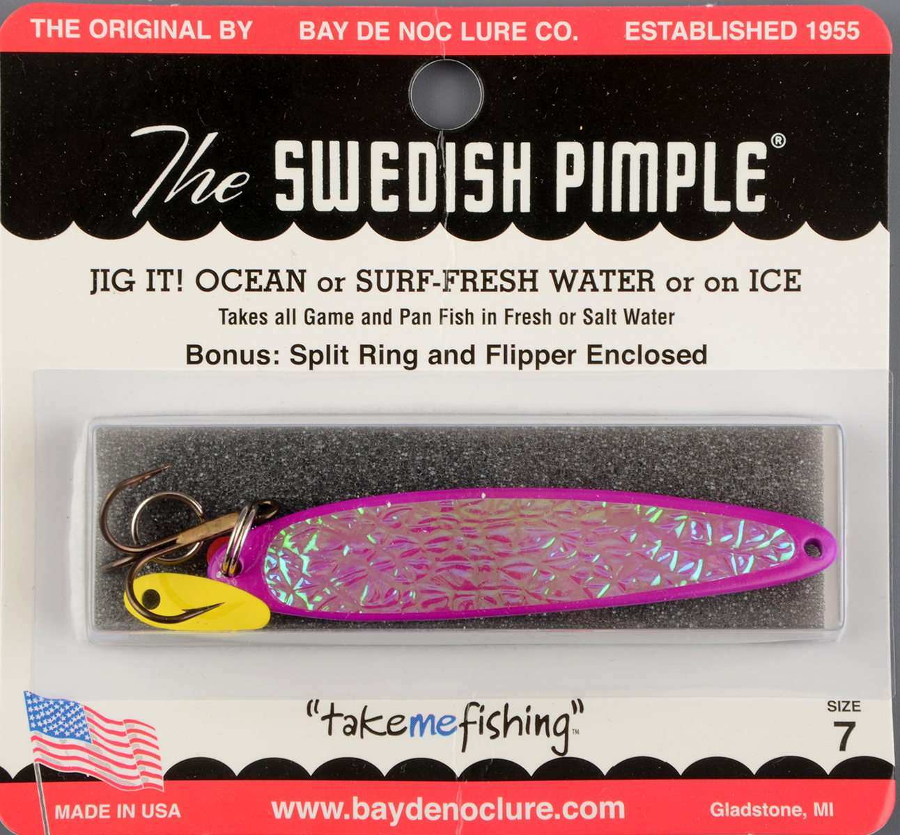 Блесна Swedish Pimple Ice №7 Violet Ice