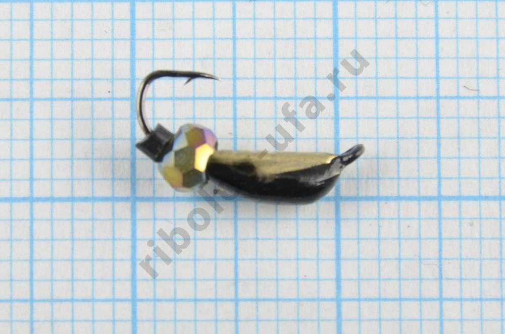 Мормышка вольфрам. Санхар Поденка №1 кристалл хамелеон, латунь (10 шт/уп)