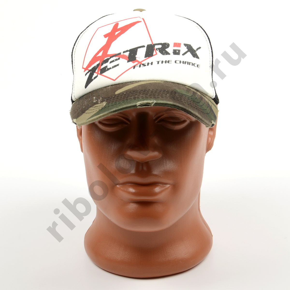 Бейсболка Zetrix Cap ZC-1601 Camo Beak, Black Mesh (черная сетка-камуфлированный козырек)