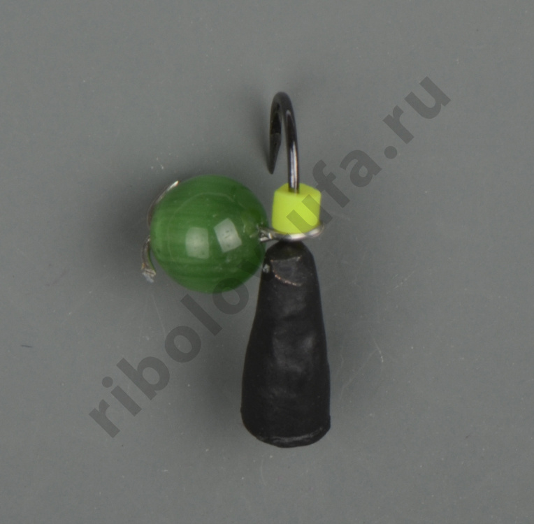 Мормышка Wormix точеная вольфрамовая Конус d=2,5 с камнем Кошачий глаз арт. 323