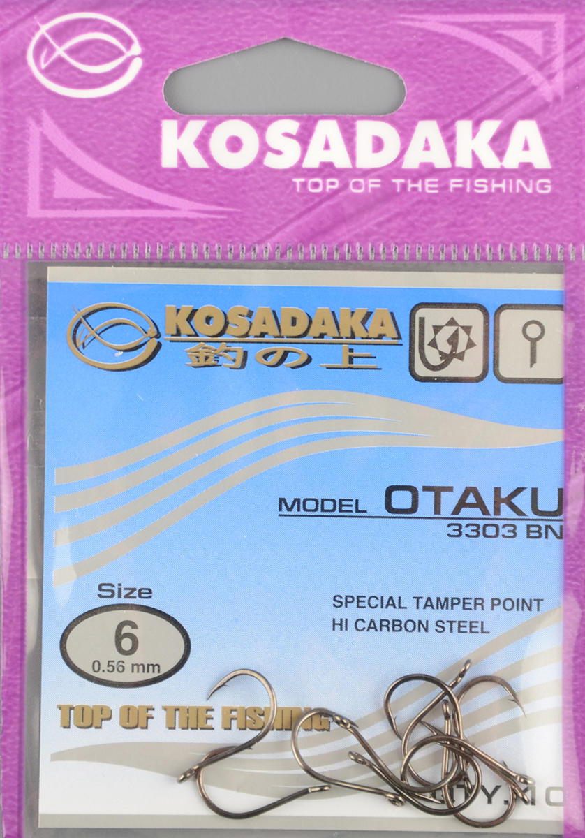 Одинарные крючки Kosadaka Otaku BN №6