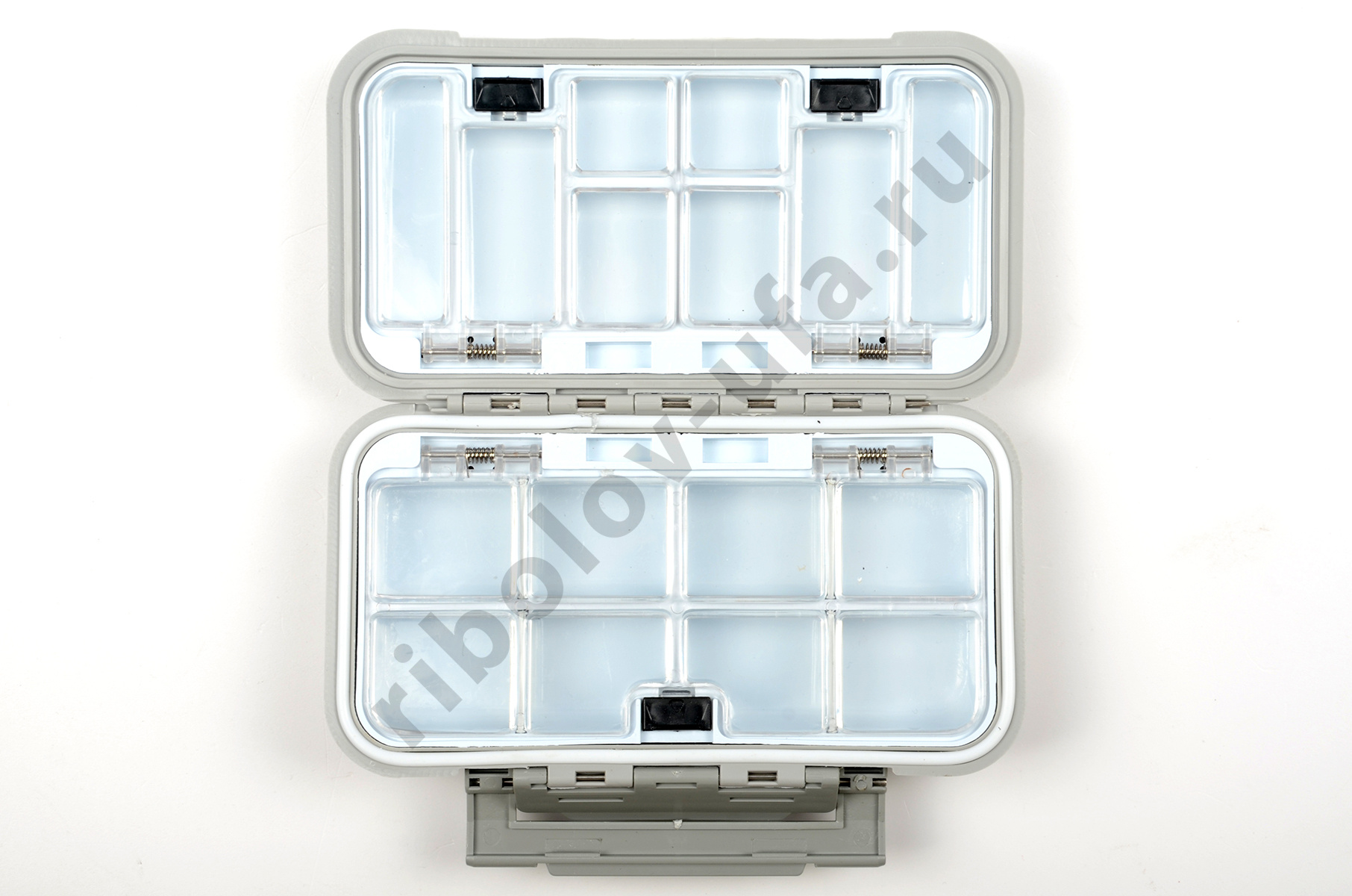 Коробка-раскладушка Kosadaka 16*9*4.5см для мелочей/мушек, герметичная, серая TB-S01-GRY