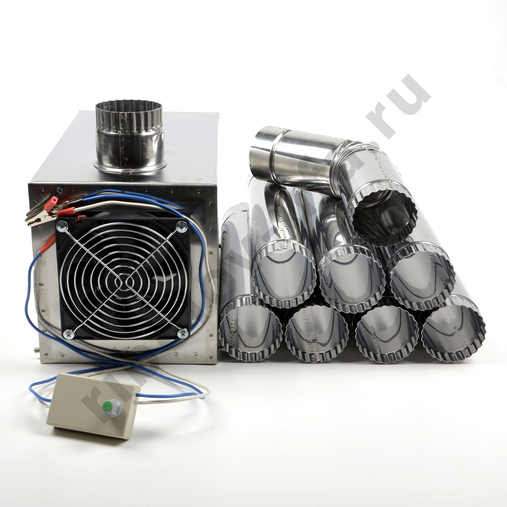 Теплообменник для палатки Вектор-ВУ 355х170х240см, нерж сталь, с вентилятором, в сумке