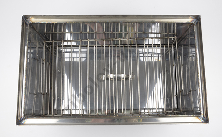 Коптильня с гидрозатвором нержавеющая (Н, 1,5мм, 450х250х250мм) Аша