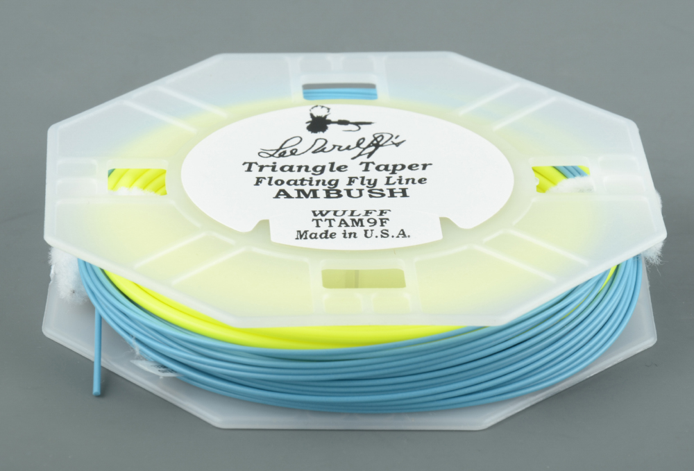 Шнур нахлыстовый Royal Wulff J-3 Triangle Taper Floating Ambush Lime Green/Blue TTAM5F