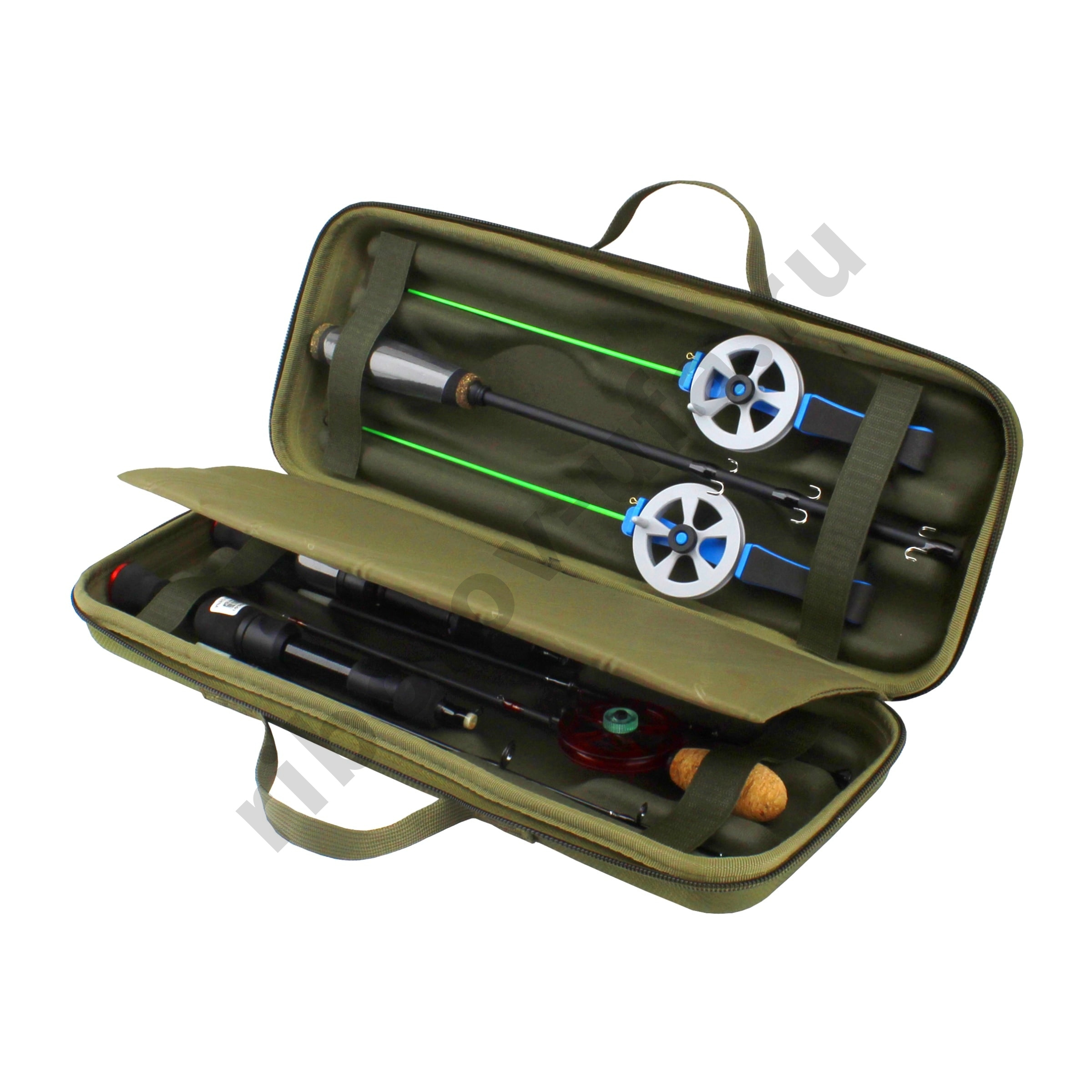 Чехол Aquatic для зимних удочек, жесткий, до 6шт  Ч-43Х