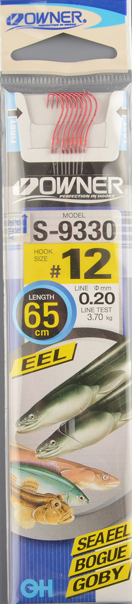 Крючок с поводком Owner S-9330 №12 (56919) 0,20