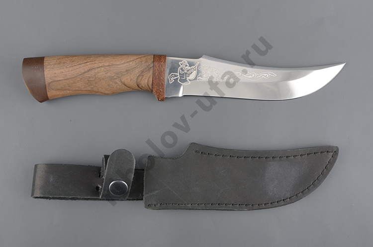 Нож Клык Рыбак, рукоять: дерево, текстолит