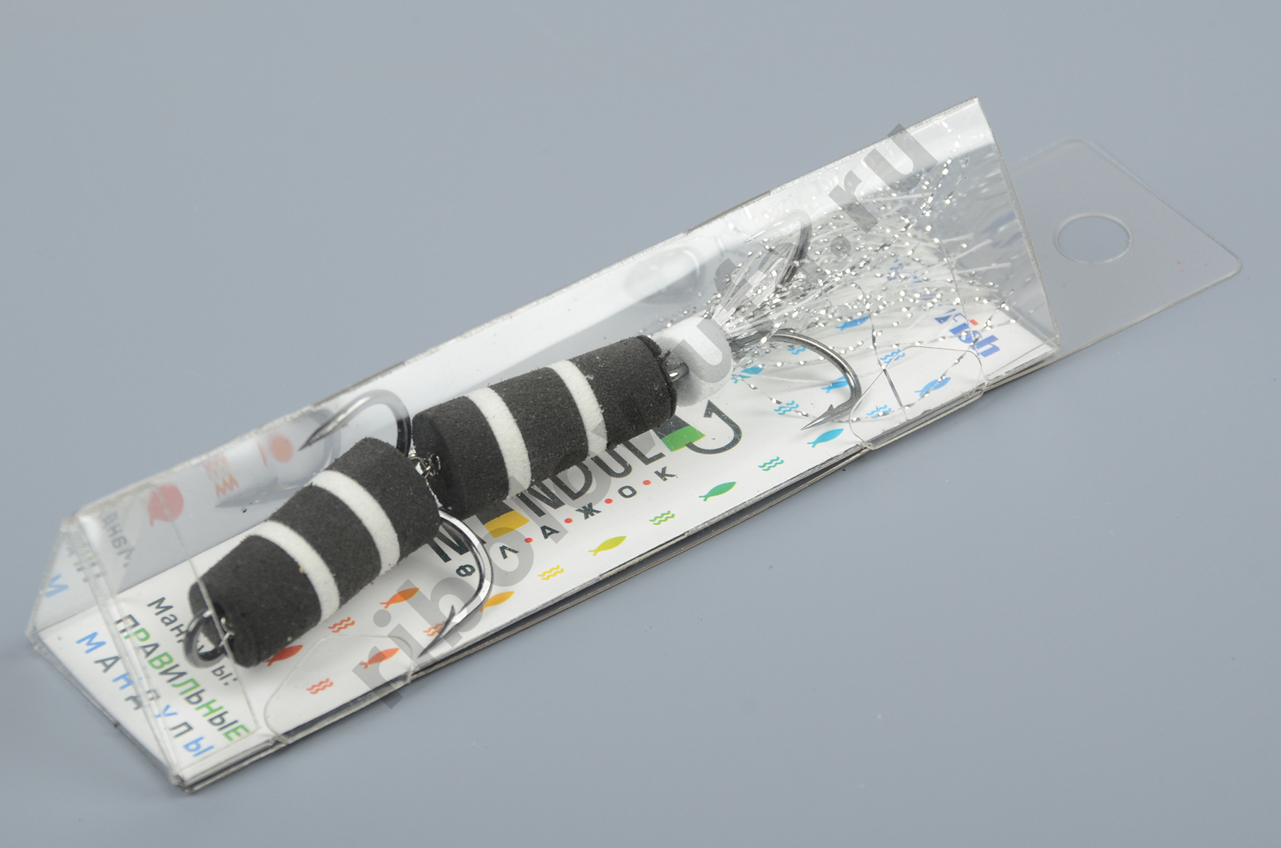 Приманка джиговая XXL Fish, Мандула Флажок, блистер мод.№1-Д, 90мм #ЧБ-Д