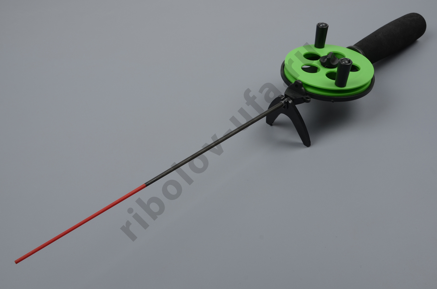 Удочка зимняя Три кита Профи УП-2 с неопрен. ручкой хлыст поликарбонат