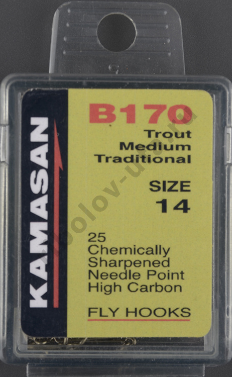 Крючки Kamasan B170 #14 (25шт) 