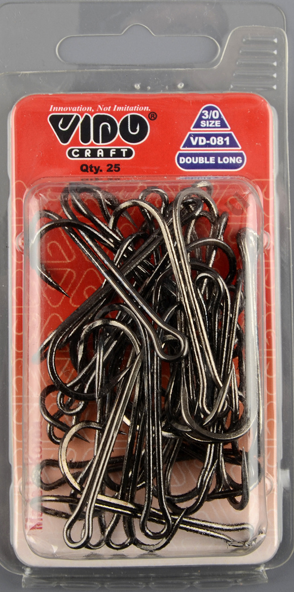 Крючок-двойник Vido Long Double Hook № 3/0