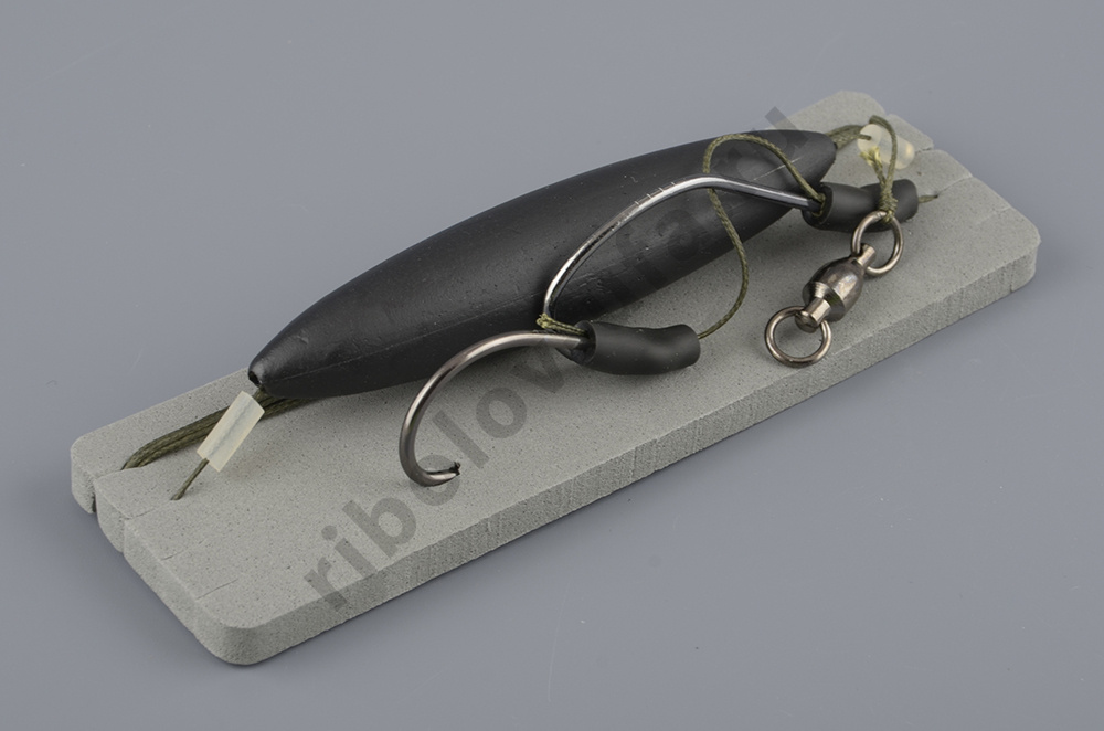 Оснастка готовая сомовая Flagman Cat Fish Rig Two Single Hook&Float 8/0 FCFR001