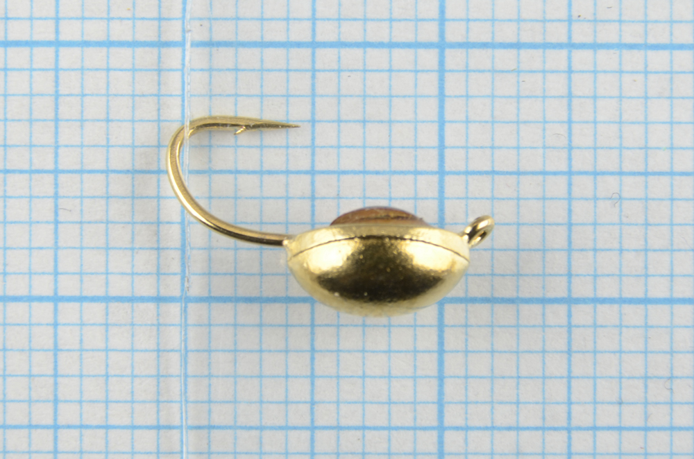 Мормышка вольфрам Bravo Fishing Плавунец с ушком, с 3D глазком 4.0 мм 0.90 гр Go