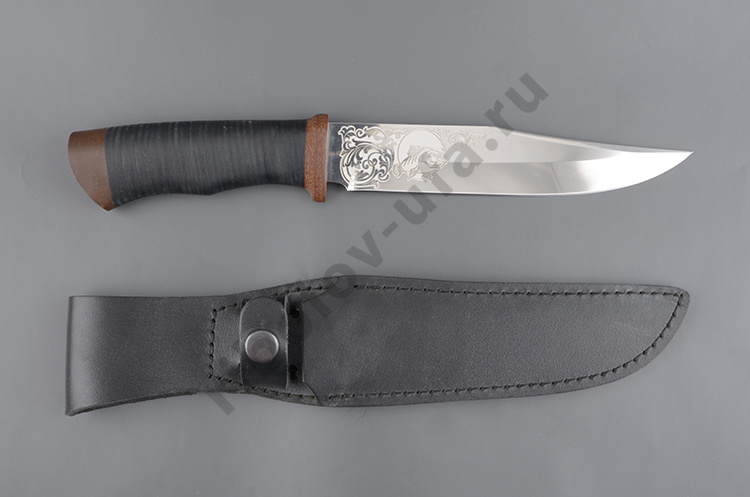 Нож Таежный (С) Охотник, рукоять: дерево,орех