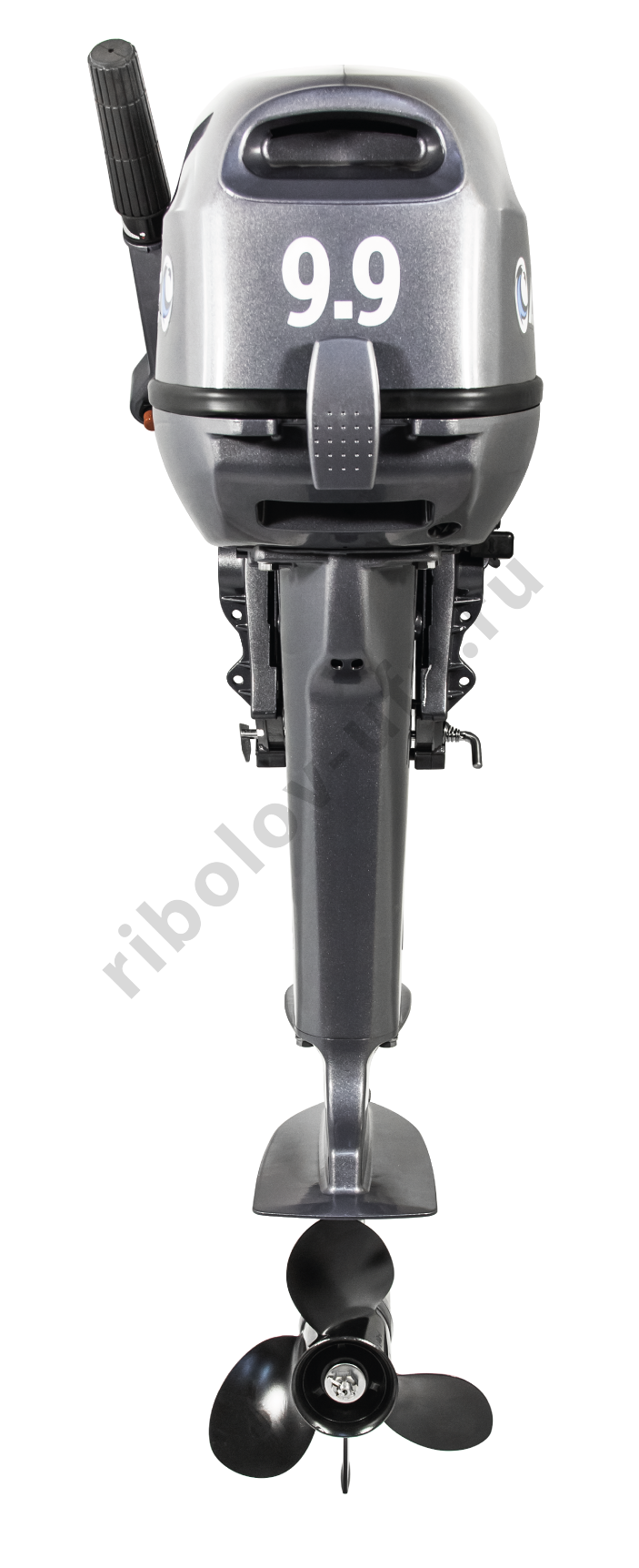 Лодочный мотор 2-х тактный Apache T 9.9 BS с баком 24 л + винт 11 шага