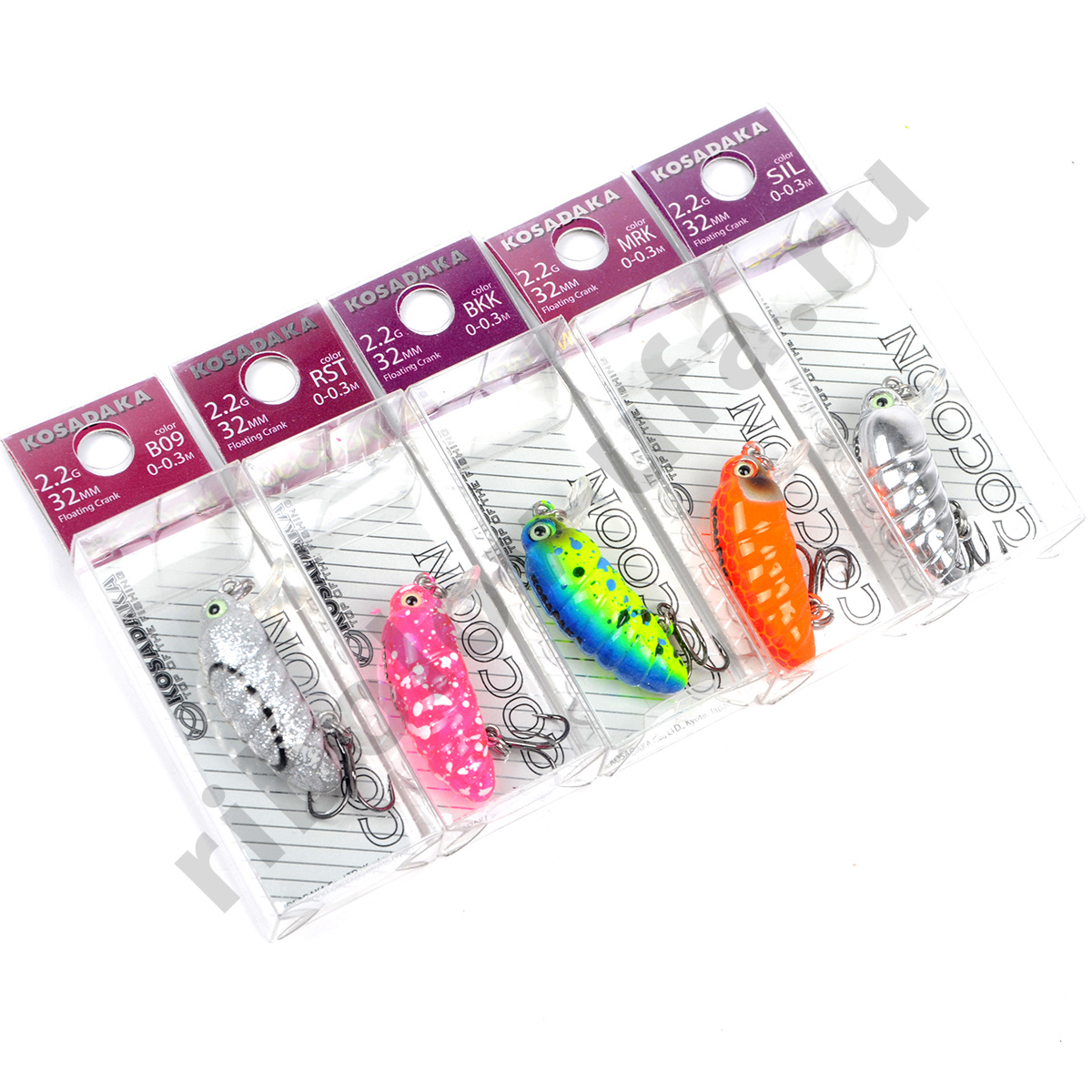 Воблер Kosadaka Cocoon xs 32F плав.,32 мм,2.2 гр, 0.0-0.3м цв. B07