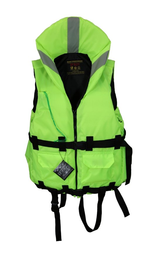 Жилет спасательный Ifrit 70 Люм. лайм, р. M 70кг ЖС-403