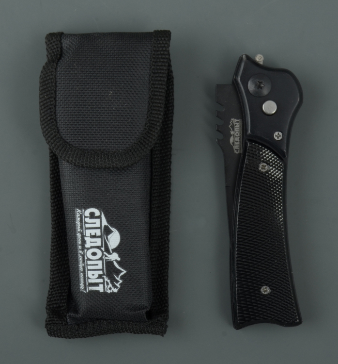 Нож туристический Следопыт , дл.клинка 88мм (в чехле) PF-PK-07