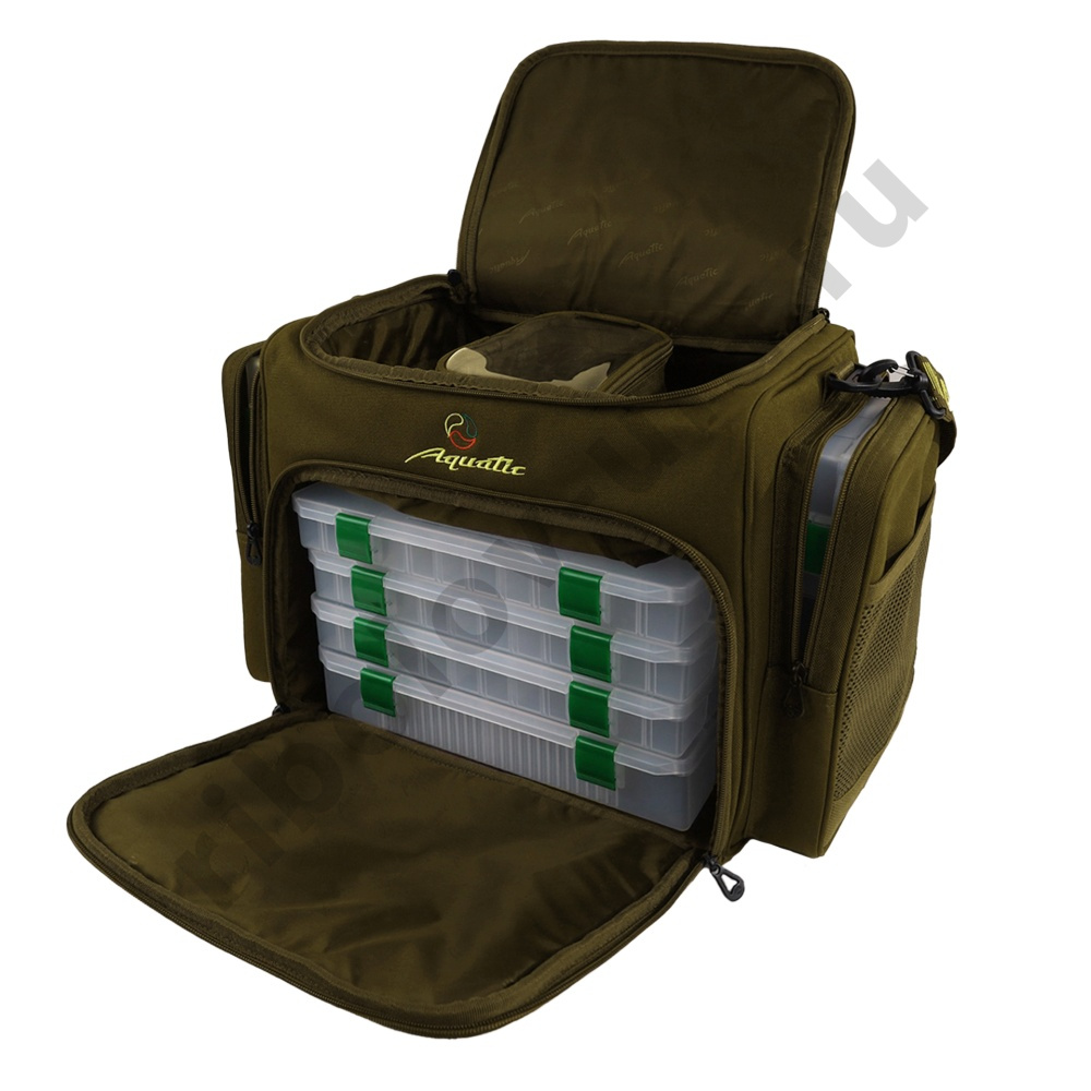 Сумка Aquatic рыболовная с коробками СК-1-36 (36л, FisherBox)