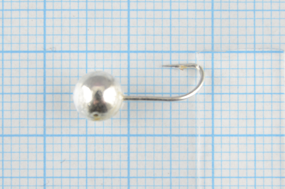 Мормышка литая Marlins Шар 6мм (1.22гр) кр. Crown серебро 7000-402