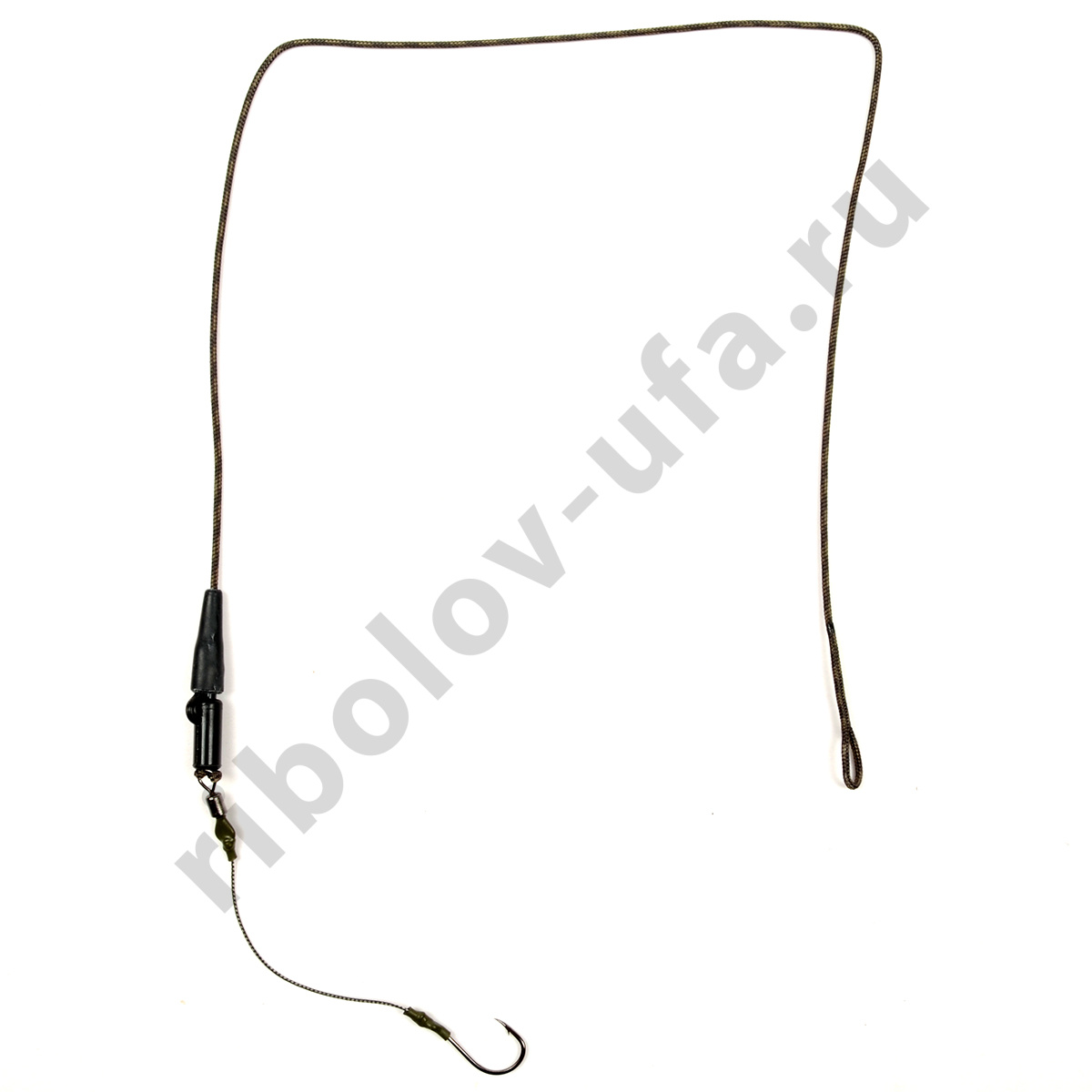 Монтаж Лидкор Tex Den клипса пластик, кр.№6, поводок Hanters Braid 40см