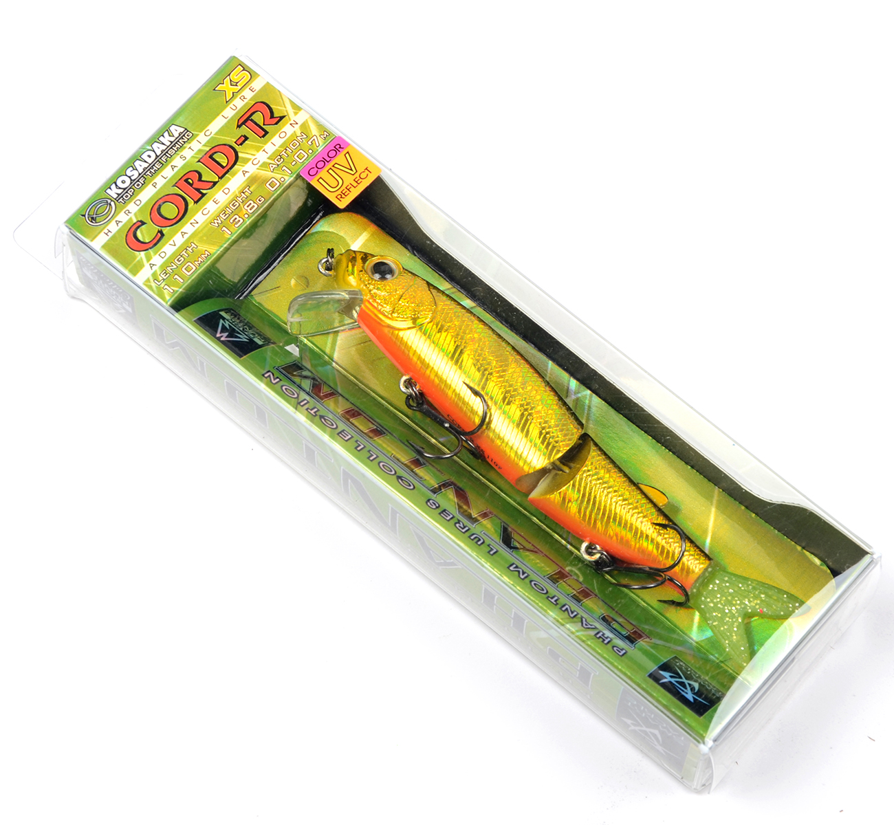 Воблер Kosadaka Cord-R XS 110 F плав.,110 мм,13.8 гр, цв. HGBL