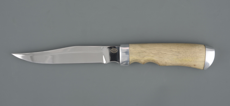 Нож туристический НР-10 хирургич.нерж.сталь, 65х13, орех (ручная работа)